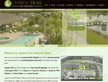 Tablet Screenshot of cypresstrailrv.com